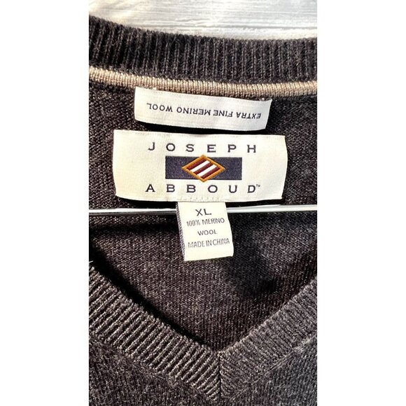 Joseph Abboud Men's Merino Wool V Neck‎ Sweater Vest Classic - Picture 5 of 5